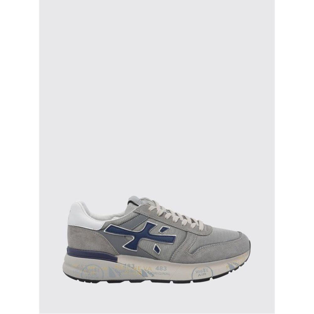 Premiata Men Mick Premiata Suede And Nylon Sneakers